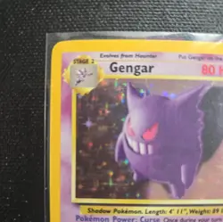 Pokemon Gengar TCG Fossil Holo Card 5/62 Unlimited Holo Rare (1999) LP- - Image 3
