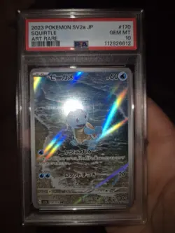 Pokemon PSA 10 Squirtle #170 151 Art Rare 2023 Japanese - Image 3
