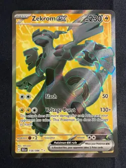Zekrom ex 158/086 Holo Ultra Rare Black Bolt Pokemon NM/M - Image 1
