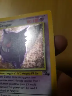 Pokemon Gengar TCG Fossil Holo Unlimited Rare LP - Image 5