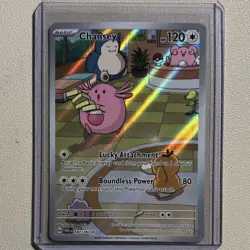 Pokemon Chansey 187/167 Sv06 Twilight Masquerade Illustration Rare Holo 120 HP - Image 1