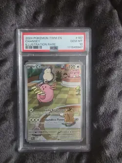 Pokemon Twilight Masquerade Chansey 187/167 Illustration Rare Holo PSA 10 - Image 1