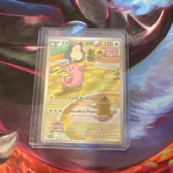 Pokemon Chansey 187/167 SV06 Twilight Masquerade Illustration Rare Full Art Holo - Image 1