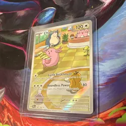 Pokemon Chansey 187/167 SV06 Twilight Masquerade Illustration Rare Full Art Holo - Image 2