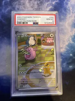 2024 Pokemon Scarlet & Violet Sv06 Chansey 187/167 PSA 10 Twilight Masquerade - Image 1