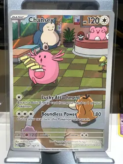 CHANSEY #187/167 POKEMON SCARLET & VIOLET: TWILIGHT MASQUERADE ILLUSTRATION RARE - Image 1