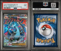 2025 POKEMON MEP EN-ME BLACK STAR PROMO #023 MEGA CHARIZARD X EX PSA 9 - Image 1