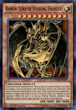 Yu-Gi-Oh! Hamon, Lord Of Striking Thunder 1st Ed. DUSA-EN097 Ultra Rare NM/LP x1 - Image 1