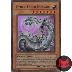 Yugioh Cyber Laser Dragon SOI-EN007 Ultra Rare MP - Image 1