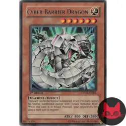 Yugioh Cyber Barrier Dragon DP04-EN002 Rare 1st Edition LP - Image 1