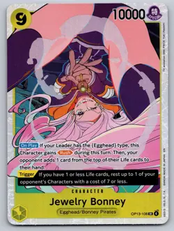 Jewelry Bonney (108) OP13-108 Super Rare Carrying On His Will One Piece Foil NM - Image 1
