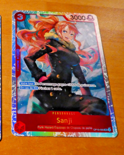 ONE PIECE CARD GAME CARTE FRANCAISE HOLO Sanji OP10-005 SR FR MINT - Image 1