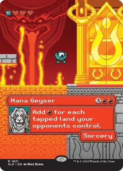 1x Mana Geyser secret Lair Pixel Perfect NM MTG Non Foil - Image 1