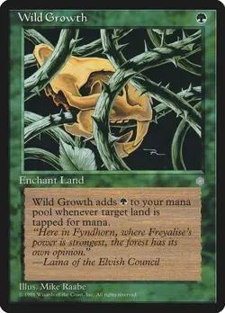 MTG - Wild Growth - Ice Age - Magic the Gathering - Image 1