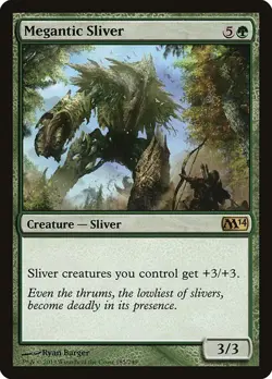MTG - Megantic Sliver - M14 - Magic the Gathering - Image 1