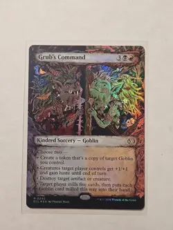 Grub's Command (Showcase Foil) - Lorwyn Eclipsed - NM - Rare - Sorcery - Image 1