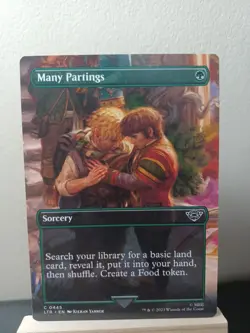 Many Partings Borderless[LP] - LOTR: Tales of Middle-Earth - MTG LTR - Image 1