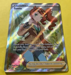 Sonia 2020 Pokemon Sword & Shield Rebel Clash FULL ART TRAINER HOLO 192/192 - Image 2