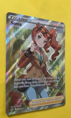 Sonia 2020 Pokemon Sword & Shield Rebel Clash FULL ART TRAINER HOLO 192/192 - Image 3