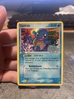 Squirtle 64/100 EX Crystal Guardians Pokemon Card Reverse Holo Foil Rare HP - Image 1