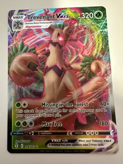 Pokemon TCG Trevenant VMAX Evolving Skies 014/203 Holo Ultra Rare - Image 1