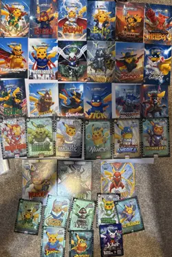 Pokemon Pikachu Hero’s And Villains Insert Card Lot Of 35 Cards - Image 1
