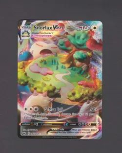 Pokemon TCG Snorlax VMAX 142/202 Sword & Shield Ultra Rare Holo 340 HP - Image 1