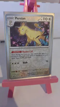 053/165 Persian Reverse Holo Rare Scarlet and Violet 151 2023 Pokemon - Image 1