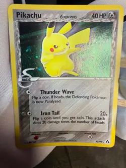 Pokemon Pikachu Delta Species 93/92 Legend Maker Holo Secret Rare - Image 3
