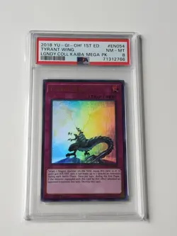 Yu-Gi-Oh! 2018 Legendary Collection Kaiba Tyrant Wing 1st Edition PSA 8 - Image 1