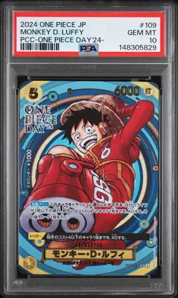 2024 ONE PIECE JPN PREMIUM COLLECTION ONE PIECE DAY'24 MONKEY D. LUFFY PSA 10 - Image 1