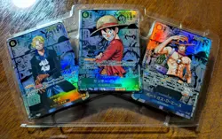 One Piece TCG - Three Brothers Manga Alternate Art Set - Luffy, Ace, Sabo - JP - Image 1