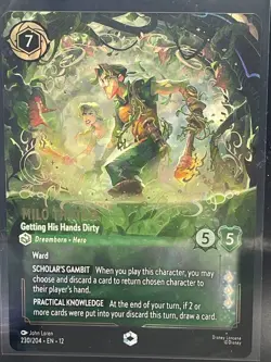 Disney Lorcana - Wilds Unknown - Milo Thatch - Getting His Hands Dirty 230/204 - Image 1