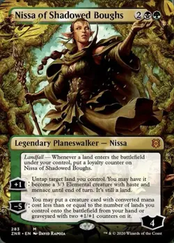 Nissa of Shadowed Boughs (Borderless) -Foil Near Mint MTG Zendikar Rising - Image 1