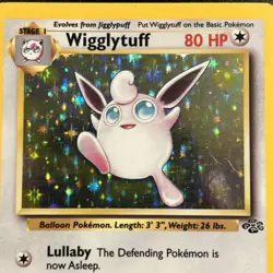 Wigglytuff 16/64 Jungle Holo WOTC Vintage Pokemon Card 1999 Near Mint NM - Image 2