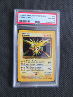 1999 POKEMON GAME BASE SET - PORTUGUESE - ZAPDOS HOLO - 16 - PSA8 MINT - Image 1