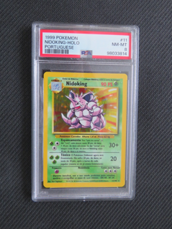 1999 POKEMON GAME BASE SET - PORTUGUESE - NIDOKING HOLO - 11 - PSA8 NEAR MINT - Image 1