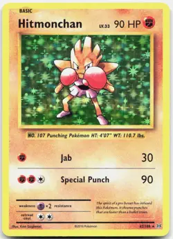Pokemon TCG Hitmonchan XY - Evolutions Holo Rare 62/108 Holo - Image 1