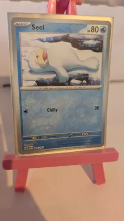 086/165 Seel Reverse Holo Rare Scarlet and Violet 151 2023 Pokemon - Image 1