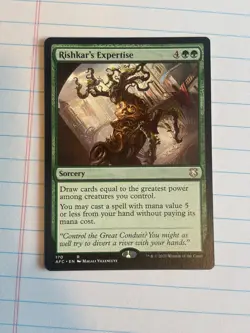 Rishkar's Expertise Commander: Adventures in the Forgotten Realms Magic Card - Image 1