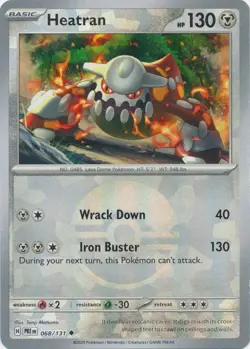 Heatran 068/131 Poke Ball Holo Prismatic Evolutions Pokemon Card NM - Image 1