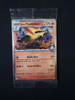 Pokemon STAFF Prerelease Promo Pack Sealed 4 Card Destined Rivals Rare Exclusive - Image 1