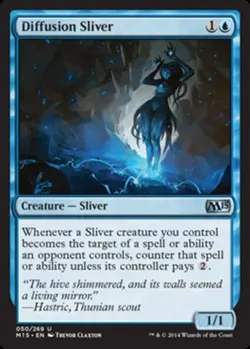 MTG Diffusion Sliver, Magic 2015, Moderately Played, English - Image 1