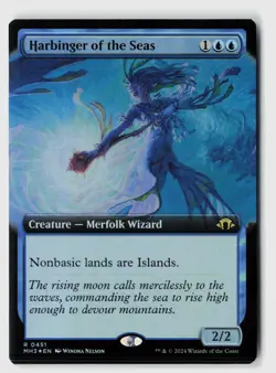 Harbinger of the Seas (Extended Art) #451 (Foil) NM Modern Horizons 3 Magic MTG - Image 1