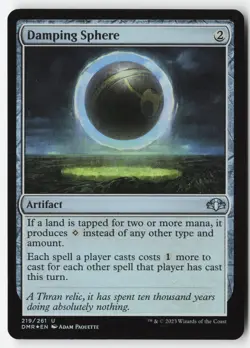 Damping Sphere #219 (Foil) (LP) Dominaria Remastered DMR Magic MTG - Image 1