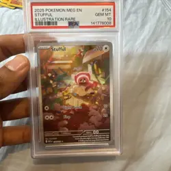 💎 2025 Pokemon MEG EN Mega Evolution Stufful 154 Illustration Rare PSA 10 💎 - Image 1