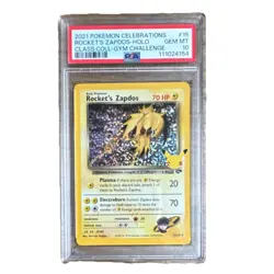 Nintendo Pokemon TCG Rocket's Zapdos Holo 15/132 PSA 10 2021 - Image 1