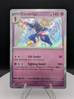 Pokemon TCG: Paldean Fates: 162/091: Ceruledge Baby Shiny Holo Rare (NM) - Image 1
