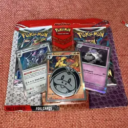 Pokemon TCG- REVAVROOM/ARMAROUGE/HOUNDSTONE Foil Cards w/2 Booster Packs New - Image 1