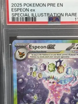 Pokemon Prismatic Evolutions Espeon ex #155/131 Special Illustration Rare PSA 9 - Image 2